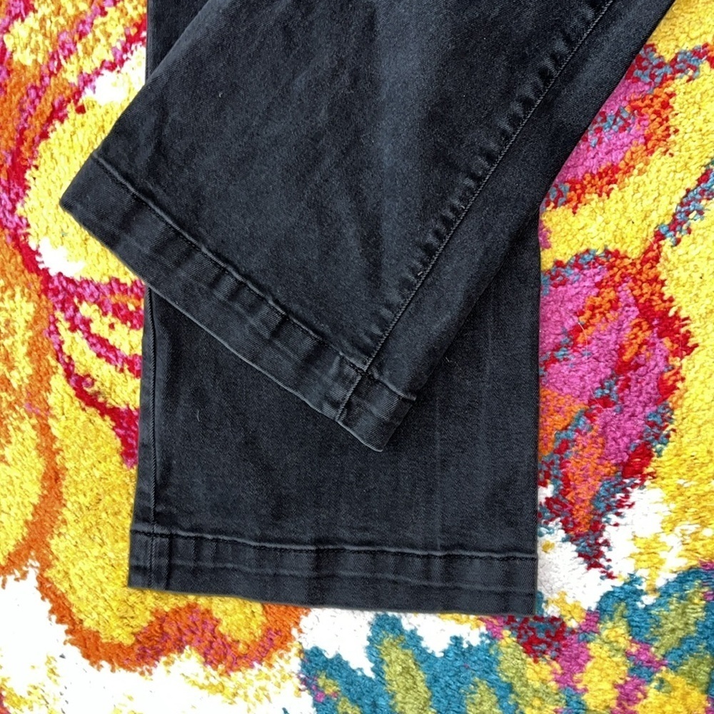 WOMEN’S BLACK EDDIE BAUER CURVY TROUSER JEANS SIZE 8P - Picture 8 of 10
